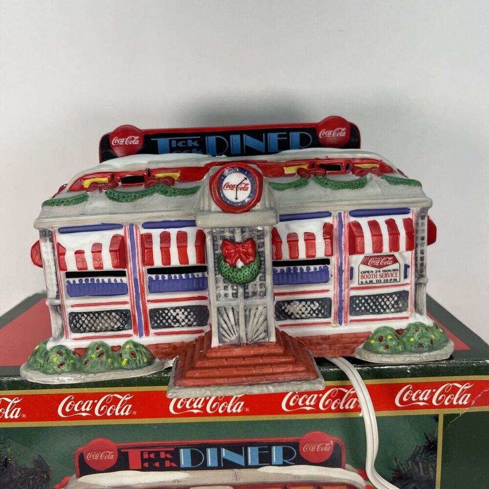 Coke Town Square Collection "Tick Tock Diner" Coca Cola 1993